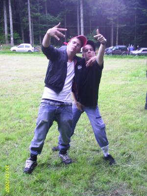 Aizier et moi en racaille