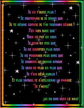 petit poeme a double sens
